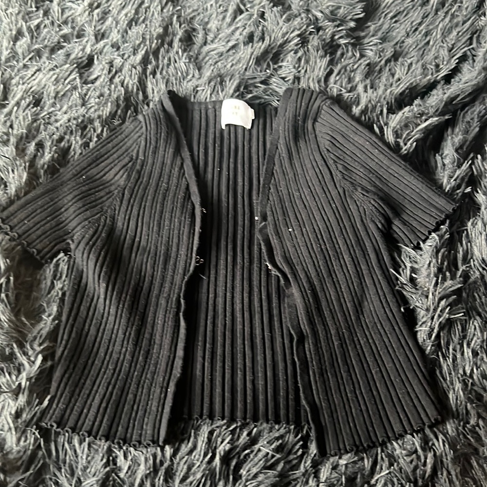 Black shirt with pins